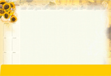 Term.-Planer A2 z listwą`26^Słoneczniki